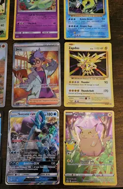 Pokemon 12 Card Lot. Holo Rocket's Moltres. Giovanni's Pinser. SIR. Promo Celebi - Image 5