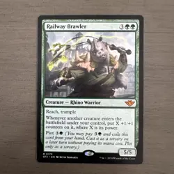 Railway Brawler OTJ NM MTG 175 Mythic - Image 1