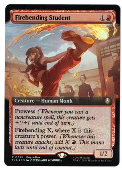 MTG FIREBENDING STUDENT AVATAR THE LAST AIRBENDER FOIL BUY-A-BOX PROMO NM RED - Image 1
