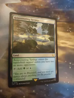 Mtg LOTR Rejuvenating Springs . Fresh Out The Pack ! - Image 1