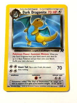Dark Dragonite 22/82 - Team Rocket - Non Holo Pokemon TCG LP Card - Image 1