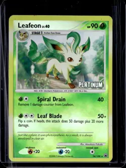2008 Pokemon Diamond & Pearl Majestic Dawn Leafeon Reverse Holo #24/100 - Image 1