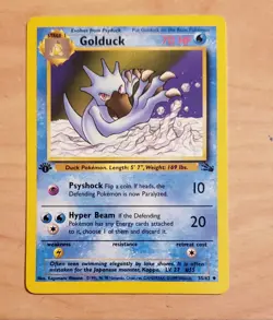 Golduck 35/62 Pokemon TCG Fossil 1st Edition Never Played - Image 1