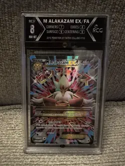 2016 Pokemon M ALAKAZAM EX XY Fates Collide #118 - Full Art - RCG 8 NM-MT - Image 1