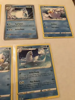 Lot Of 7 Seel and Dewgong Pokemon Cards - Image 4
