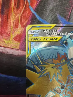 Pokemon TCG Moltres Zapdos Articuno GX Tag Team 66/68 Hidden Fates NM Condition - Image 2