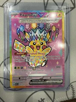 Pikachu ex Ascended Heroes ASC 277/217 SIR Pokemon TCG IN HAND - Image 1
