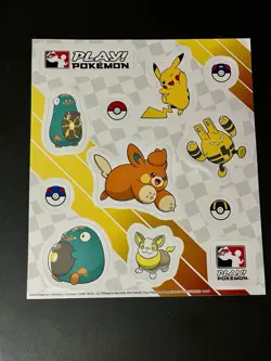 Lot Of 9 Play! Pokemon 2023 Sticker Sheets League Promo Pokemon CCG TCG Pikachu - Image 2