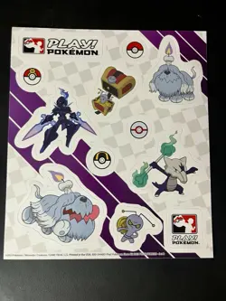 Lot Of 9 Play! Pokemon 2023 Sticker Sheets League Promo Pokemon CCG TCG Pikachu - Image 3