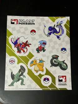 Lot Of 9 Play! Pokemon 2023 Sticker Sheets League Promo Pokemon CCG TCG Pikachu - Image 4