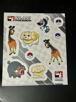 Lot Of 9 Play! Pokemon 2023 Sticker Sheets League Promo Pokemon CCG TCG Pikachu - Image 5