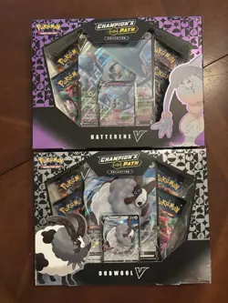 Pokemon Champions Path- (1) Dubwool V & (1) Hatterene V Boxes. - Image 1