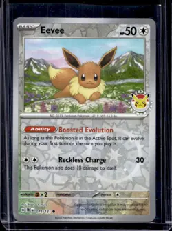 2025 Pokemon Prismatic Evolutions Pokemon Day Eevee #074/131 - Image 1