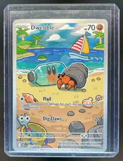 2025 Pokemon Black Bolt Dwebble Illustration Rare #129/086 - Image 1