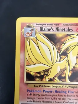 Pokemon Vintage Non Holo Rare Blaine’s Ninetales Gym Challenge 21/132 WotC - Image 2
