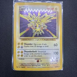 Pokemon Zapdos Base Set 16/102 Holo Rare 1999 Vintage - Image 2