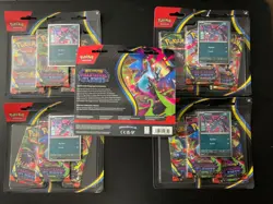 Pokemon TCG Phantasmal Flames Sneasal Sealed Booster 5 Pack Lot #20 - Image 2