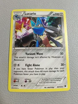 Lucario Holo | LP | XY Fates Collide 63/124 | Pokemon - Image 1