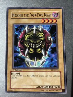 Melchid the Four-Face Beast - LON-012 - Common - 1st Edition - LP - Yugioh - Image 1
