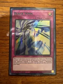 Black Sonic DLCS-EN032 1st Edition Green Ultra Rare Yu-Gi-Oh! LP - Image 1