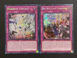 2024 YUGIOH MP24 SECRET RARE FAVORITE CONTACT & BIG WELCOME LABRYNTH NM SET - Image 1