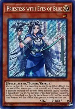 Priestess with Eyes of Blue - LCKC-EN016 - Secret Rare - Unlimited Edition x1 - - Image 1
