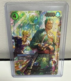 Roronoa Zoro PRB02-006 SP Alternate Art Azure Sea's Seven One Piece English - Image 3