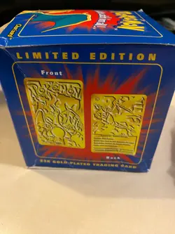 Pokemon Limited Edition Charizard 23K Gold-Plated Trading Card NEW (BURGER KING) - Image 4