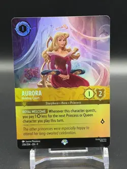Disney Lorcana Fabled ~ Aurora - Holding Court (Epic) 206/204 Holo - Image 1