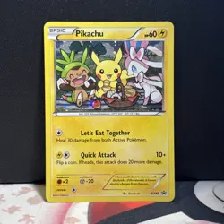 Pokemon Pikachu XY95 Promo Holo Basic 60 HP English TCG Card - Image 1