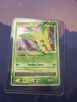 Pokemon TCG Leafeon LV.X Holo Rare Card Majestic Dawn - Image 1