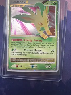Pokemon TCG Leafeon LV.X Holo Rare Card Majestic Dawn - Image 3
