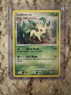 Leafeon 24/100 Majestic Dawn Cosmos Holo Rare NM/LP Vintage 2008 Pokemon TCG - Image 2