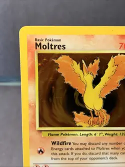 Pokemon TCG Moltres #27/62 Fossil Unlimited Holo Rare VTG 1999 WOTC NM/LP - Image 3