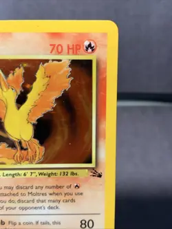 Pokemon TCG Moltres #27/62 Fossil Unlimited Holo Rare VTG 1999 WOTC NM/LP - Image 4