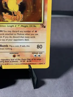 Pokemon TCG Moltres #27/62 Fossil Unlimited Holo Rare VTG 1999 WOTC NM/LP - Image 5