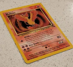 Pokemon TCG Fossil Set Moltres Card 27/62 NM - Image 3
