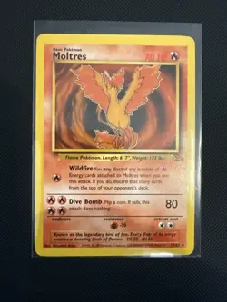 Pokemon TCG Moltres Fossil 27/62 Non-Holo Rare Near Mint - Image 1