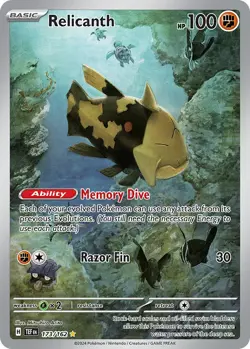 Relicanth 173/162 S&V Temporal Forces Illustration Rare Pokemon Card NM - Image 1
