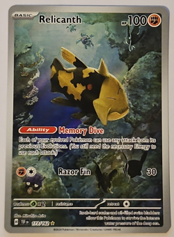 Relicanth 173/162 Illustration Rare Temporal Forces Pokemon TCG Card NM/M - Image 1