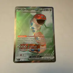 Pokemon TCG Orthworm EX Full Art Ultra Rare Card Stellar Crown 162/142 - Image 1