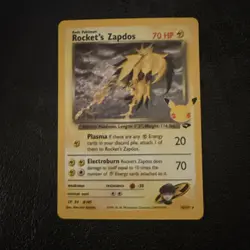 Pokemon TCG Rockets Zapdos Holo Card 15/132 Classic Collection Celebrations NM - Image 1