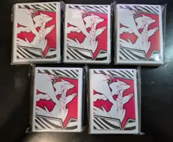 Lot Of 5 New Pokemon TCG White Flare ETB Card Sleeves, each 65 count - Image 1