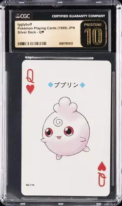 2000 POKEMON SILVER VERSION PLAYING CARDS #174 IGGLYBUFF CGC 10 PRISTINE - Image 1
