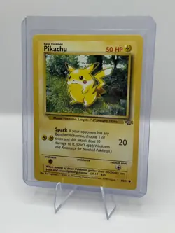 Pikachu Jungle 60/64 Pokemon WOTC Card Unlimited Non Holo Vintage Common - Image 1