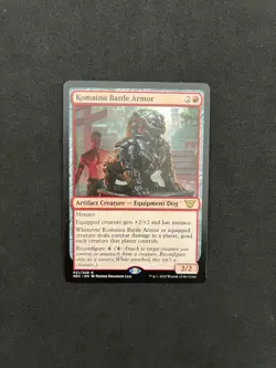 Komainu Battle Armor #21 [Kamigawa Neon Dynasty Commander] Magic MTG Cards NM - Image 1