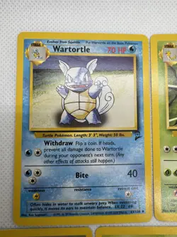 Pokemon Card Base Set 2 Lot of 5 Wartortle, Kakuna, Poke Ball, Venonat - NrMt - Image 2