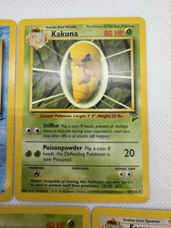 Pokemon Card Base Set 2 Lot of 5 Wartortle, Kakuna, Poke Ball, Venonat - NrMt - Image 3