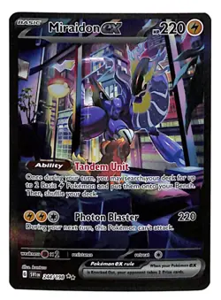 Miraidon ex 244/198 Hyper Rare Gold SV1 Scarlet & Violet Pokemon Card NM/M - Image 1
