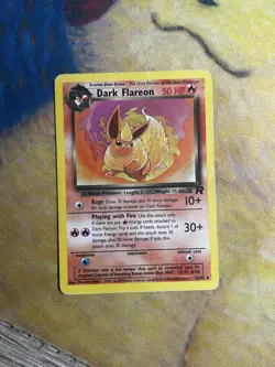 Dark Flareon 35/82 Uncommon Non Holo Team Rocket Pokemon Card HP - Image 2